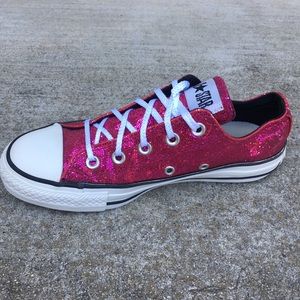 pink glitter converse womens